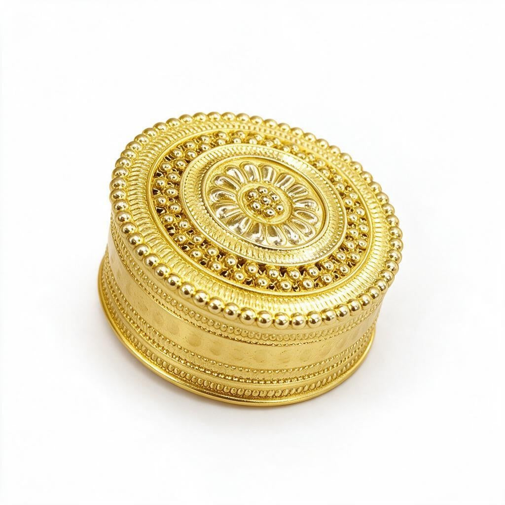 Small Gold Ornate Box product photo