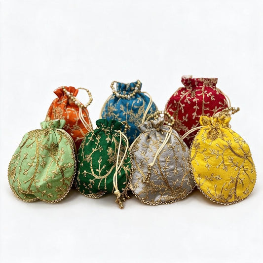 Embroidered Round Potli Bag product photo