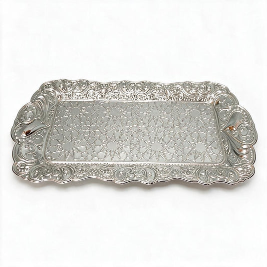 Silver-Tone Rectangular Tray product photo