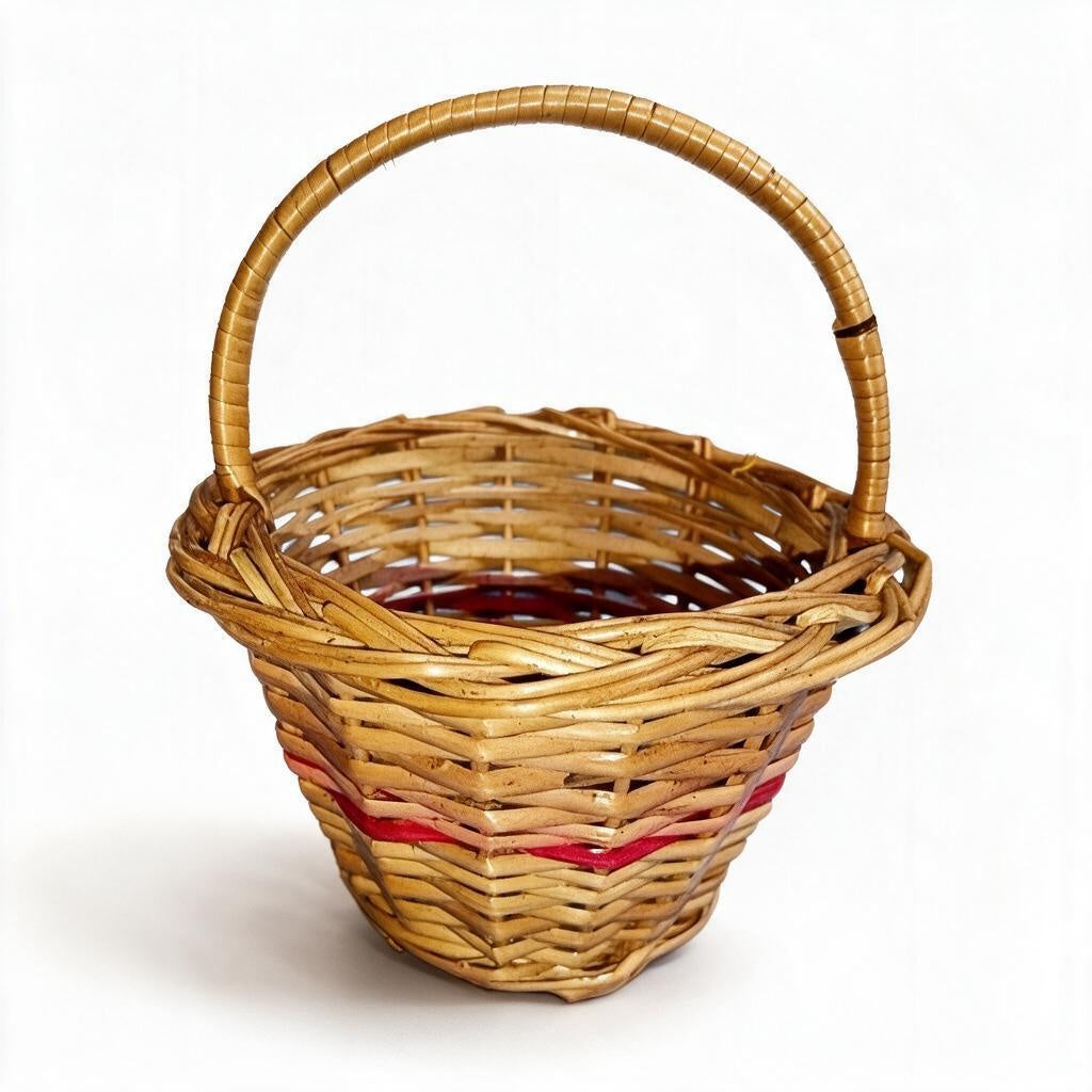 Bamboo Round Pooja + Hamper Basket product photo