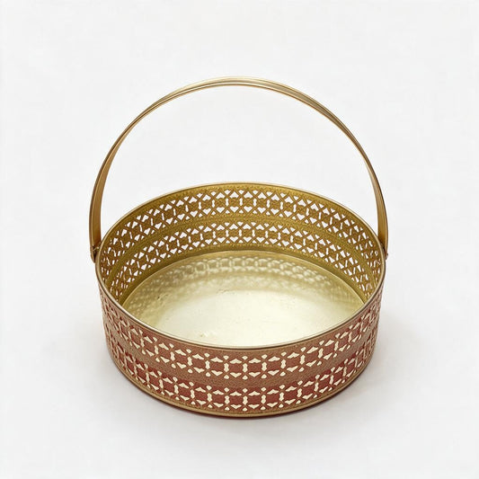 Gold-Tone Handled Basket product photo