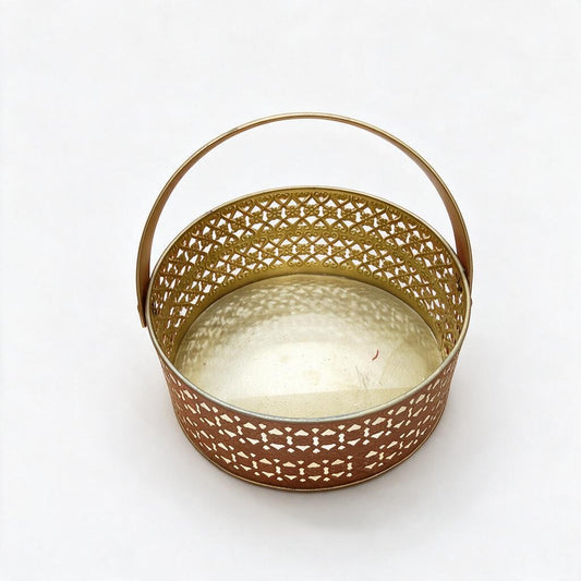 Gold-Tone Handled Basket product photo