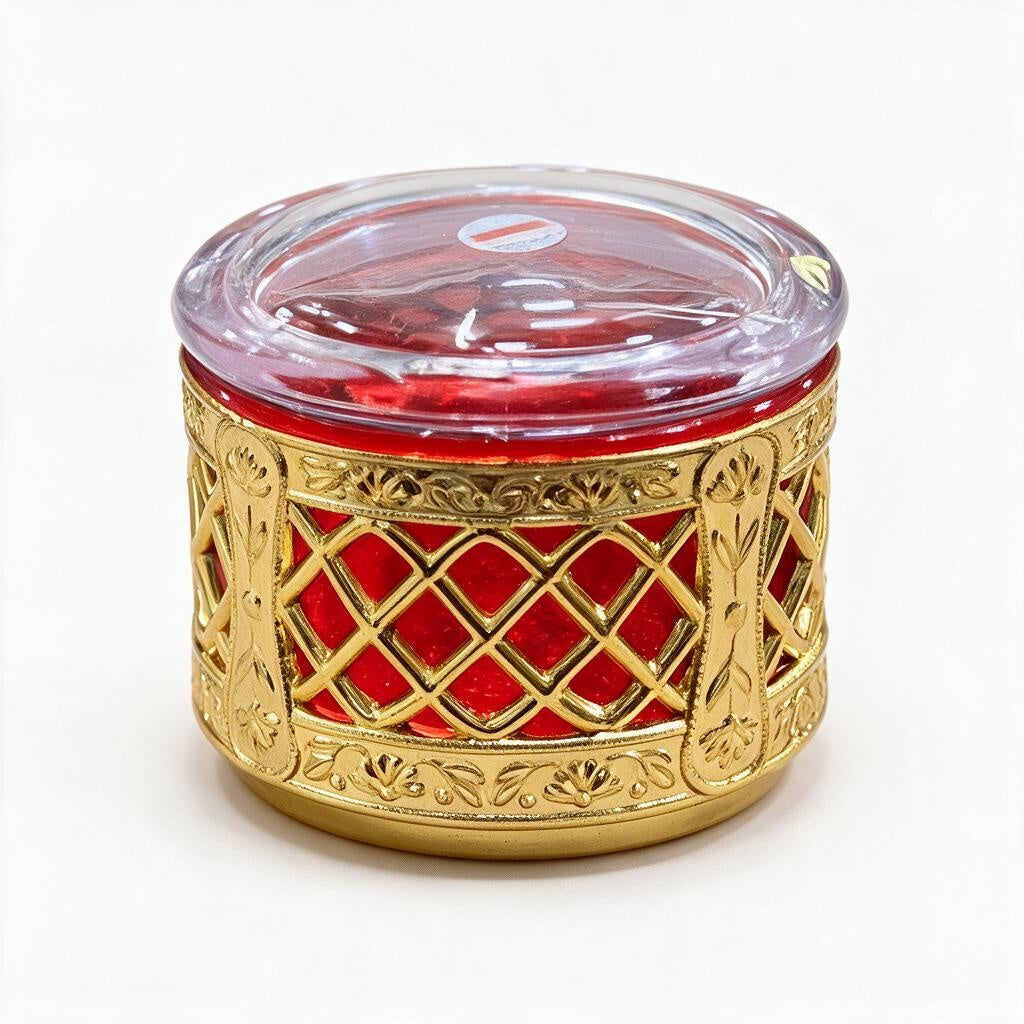 Decorative Red-Gold Round Box product photo