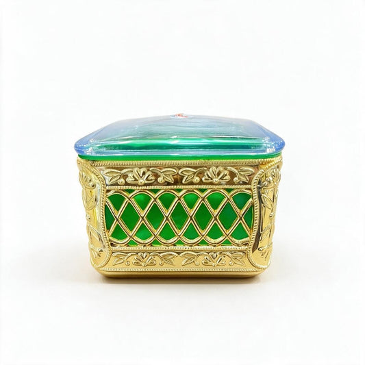 Decorative Green-Gold Square Box product photo