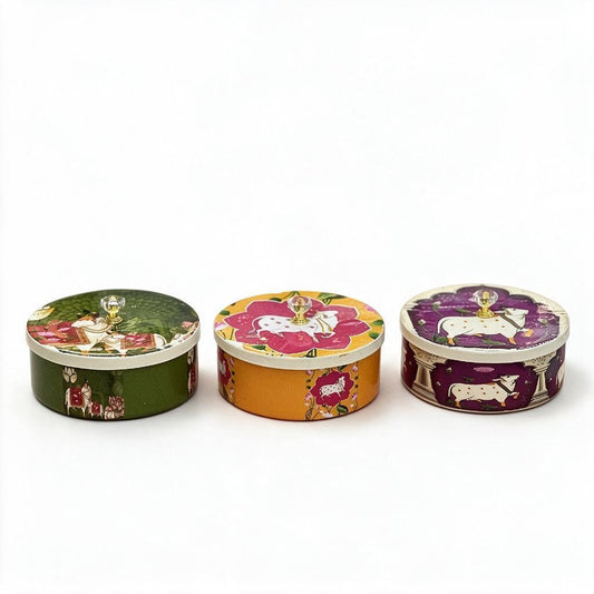 Printed Round Lidded Box product photo
