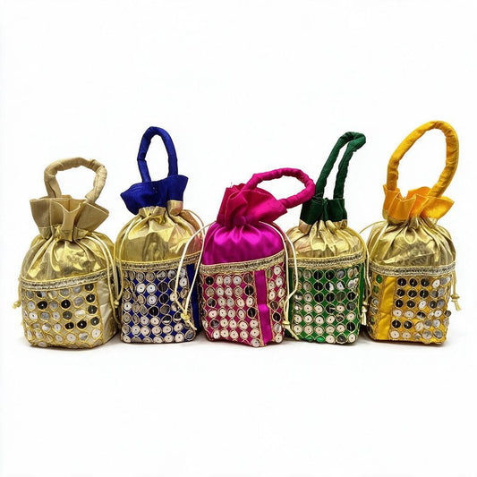 Gold Net Potli Bag product photo