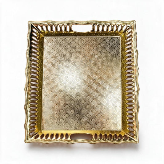 Gold-Tone Rectangular Tray product photo