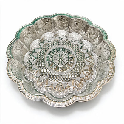 Silver Ornate Round Bowl/Tray product photo